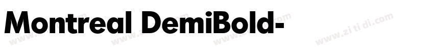 Montreal DemiBold字体转换